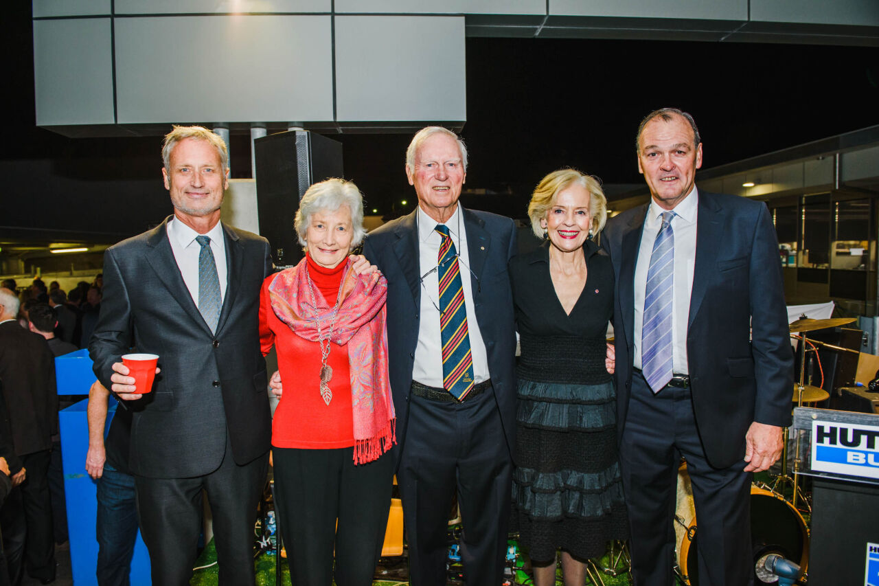 Left to Right / Scott Hutchinson, June & Jack Hutchinson, Hon Dame Quentin Bryce & Greg Quinn