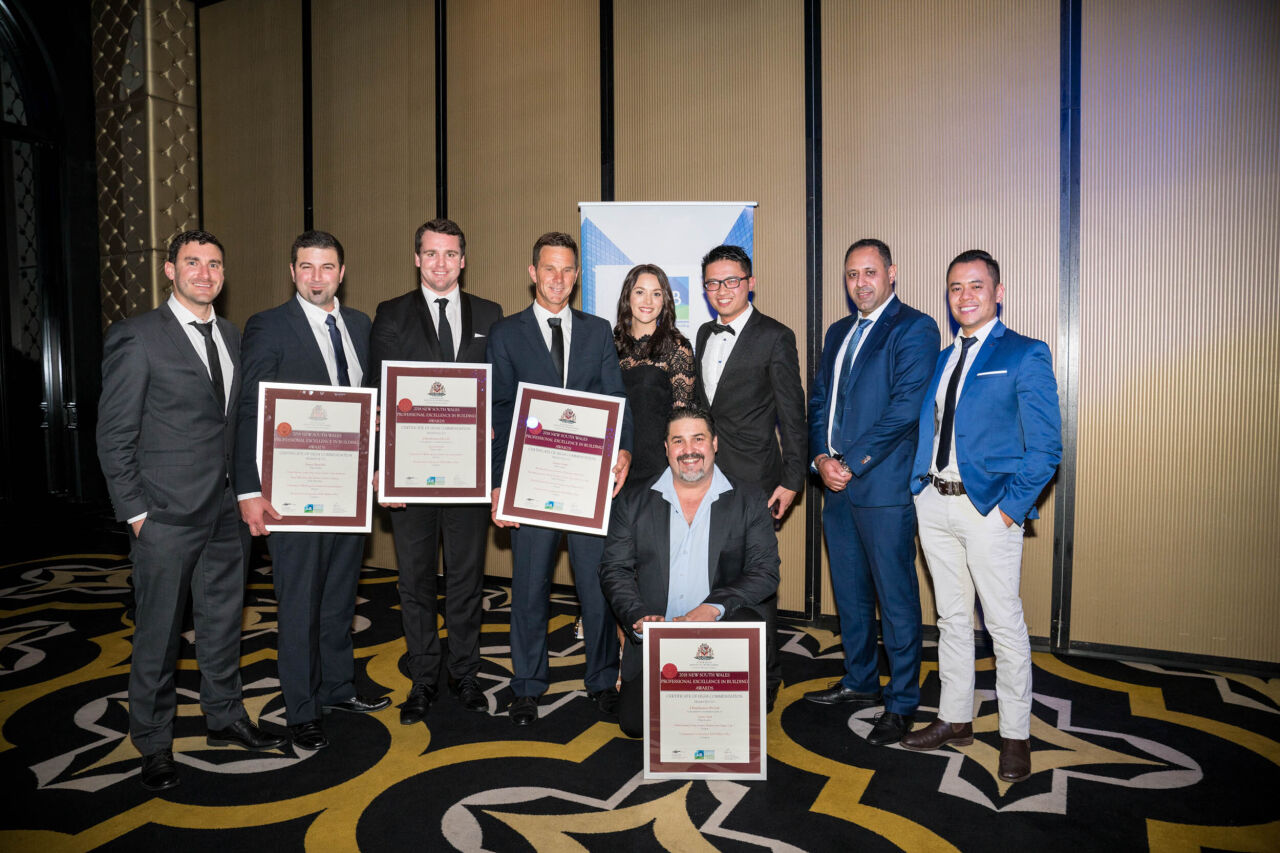 New South Wales Teams for High Commendations for Residential and Commercial Construction Categories $100M+ for UoW Student Villages and Global Switch Data Centre