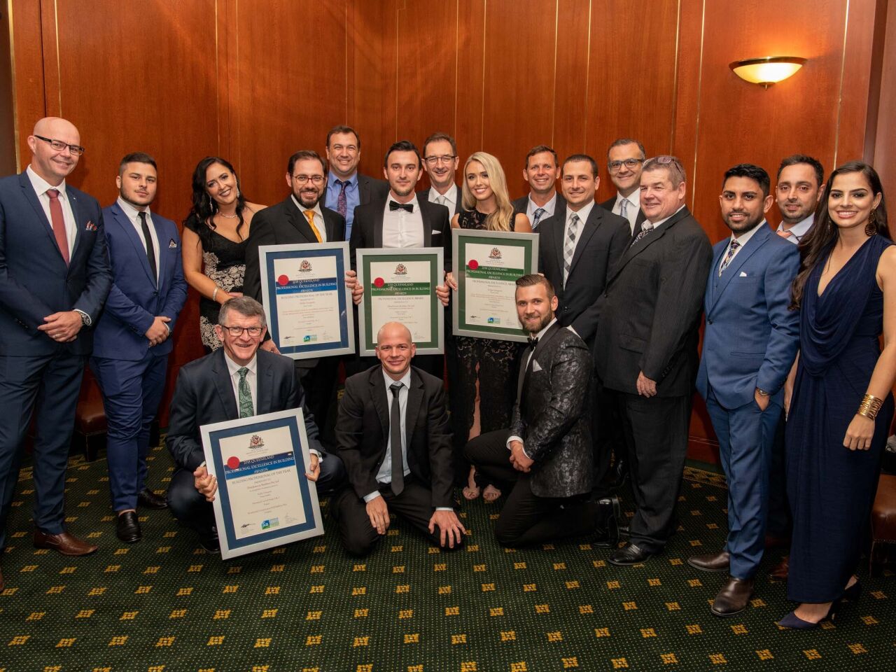 Team Eddie Gangemi for Queensland Building Professional of the Year & High Commendation for Residential Construction $100M+ for Newstead Central Stages 2 & 3