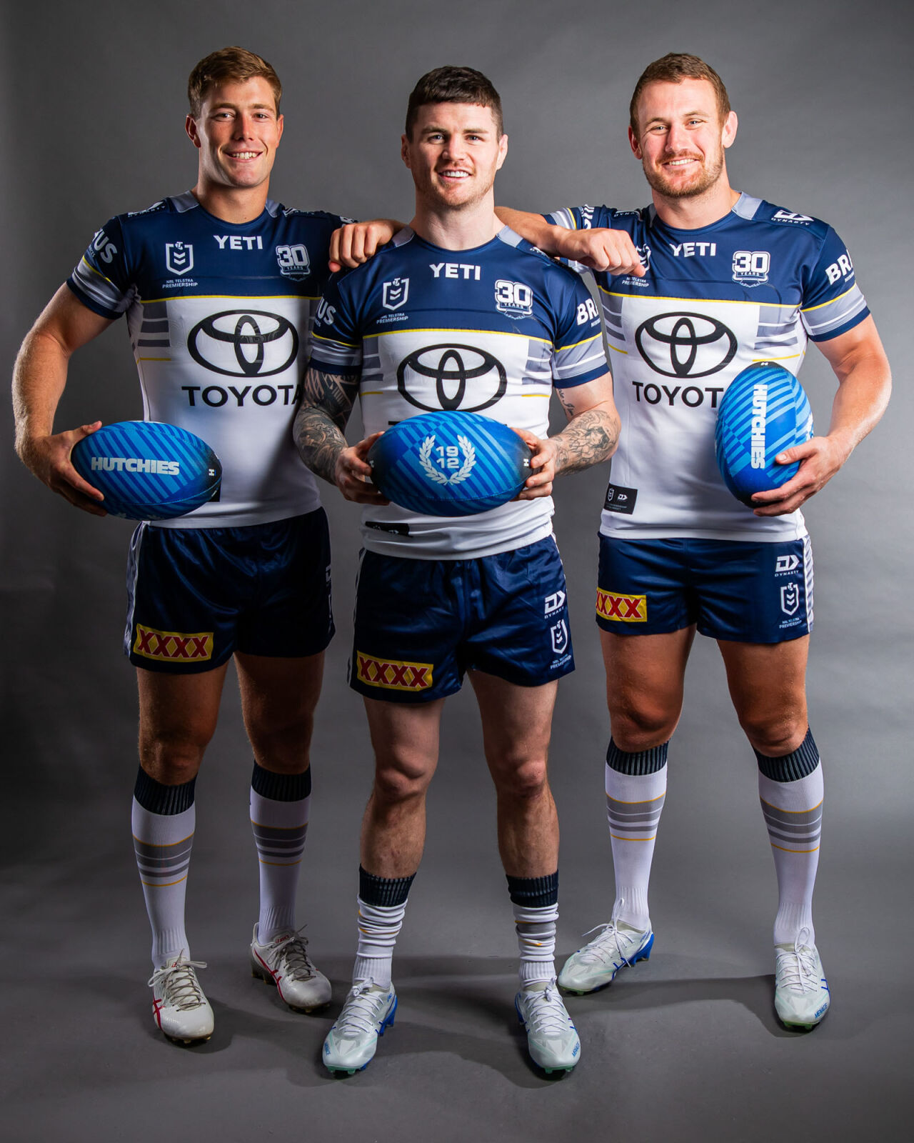 Coen Hess (right) is Hutchies' new Cowboys player ambassador