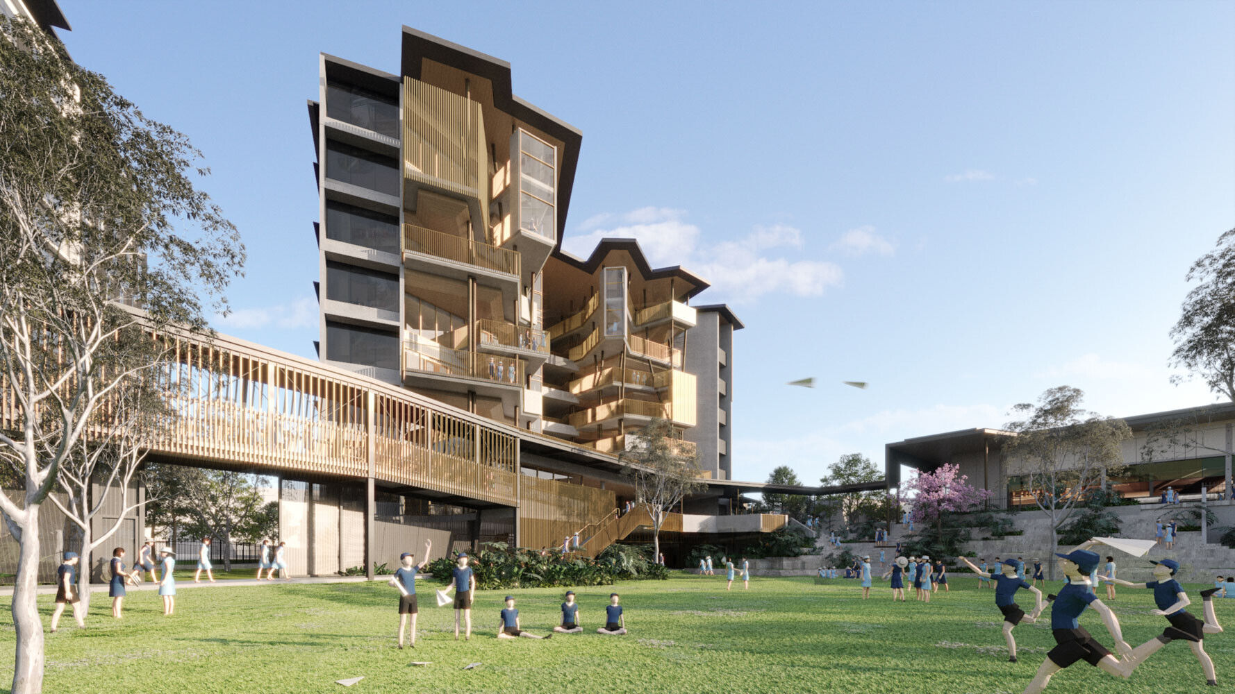 Construction starts on Brisbane’s first vertical school