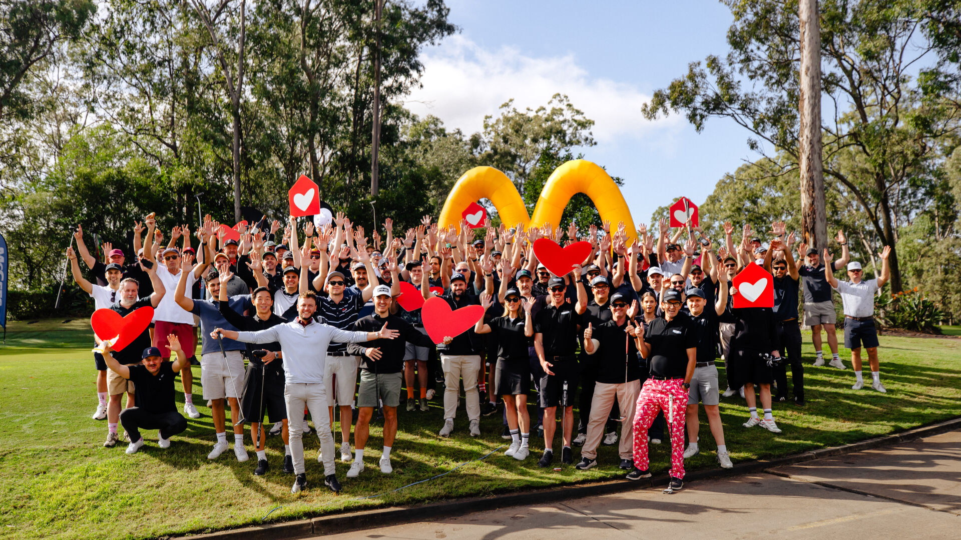 Supporting Ronald McDonald House golf day at Brookwater