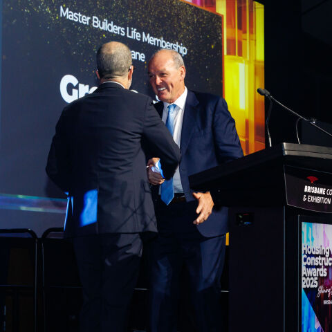Greg Quinn Awarded Life Membership with Master Builders Queensland