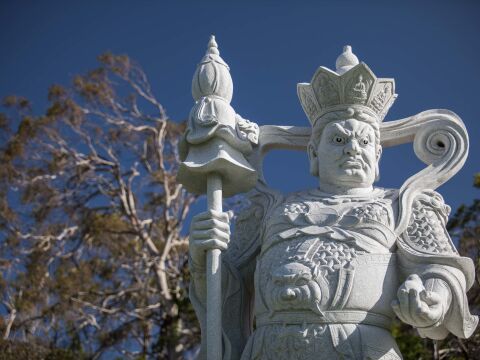 Buddhist Statue Installation