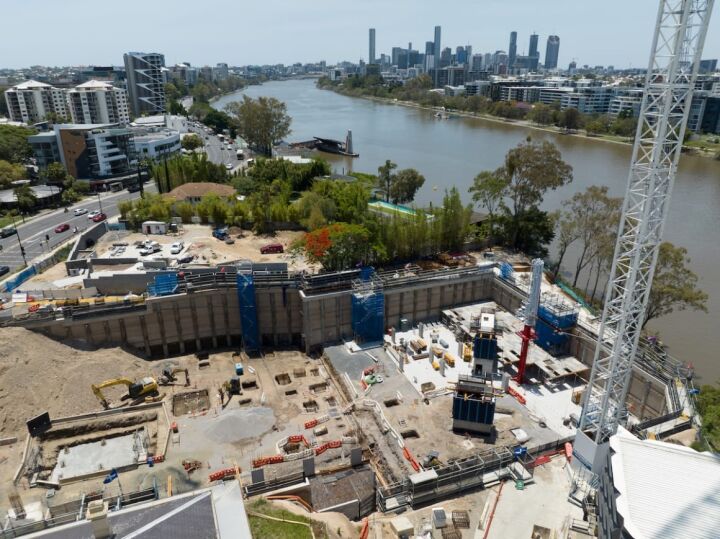 Hutchinson completes earthworks at Consolidated Properties' Toowong apartment development, Monarch Residences