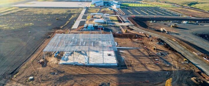 The build of the Regional Trade Distribution Centre at Wellcamp is powering ahead